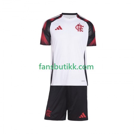 Fotballdrakt CR Flamengo Barn Bortetrøye 2025-2026 Kortermet
